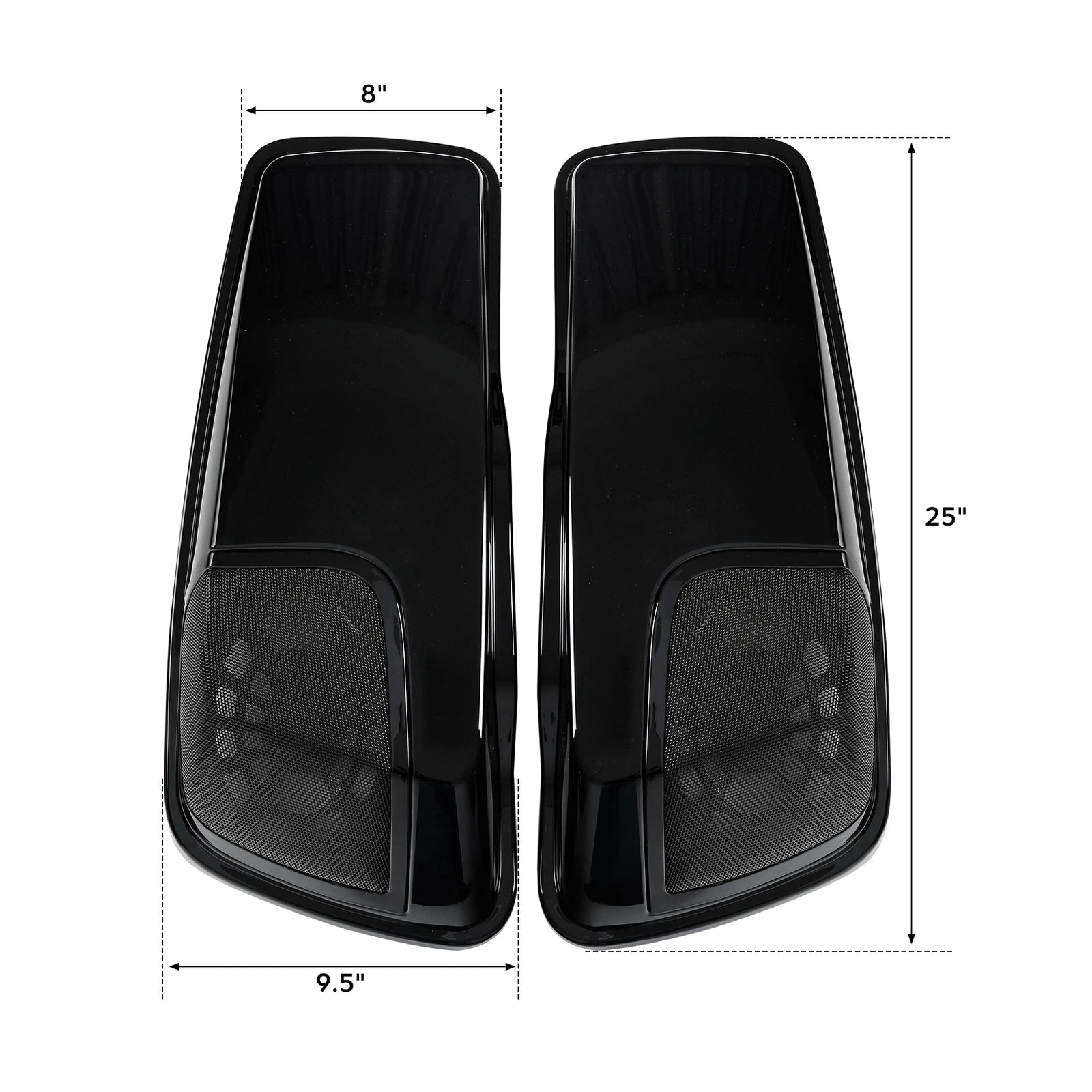 Saddlebag Lids with Speaker Cutouts for Harley Touring Road King Glide (2014–2023)