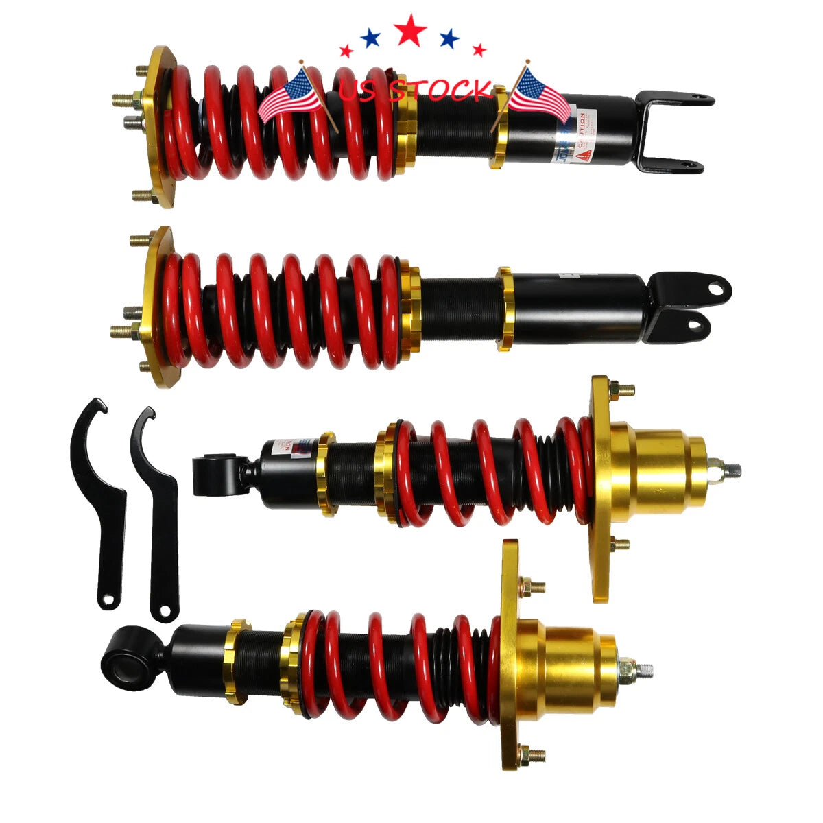 Set of 4 Adjustable Coilovers for Mazda RX-8 (2004-2011)