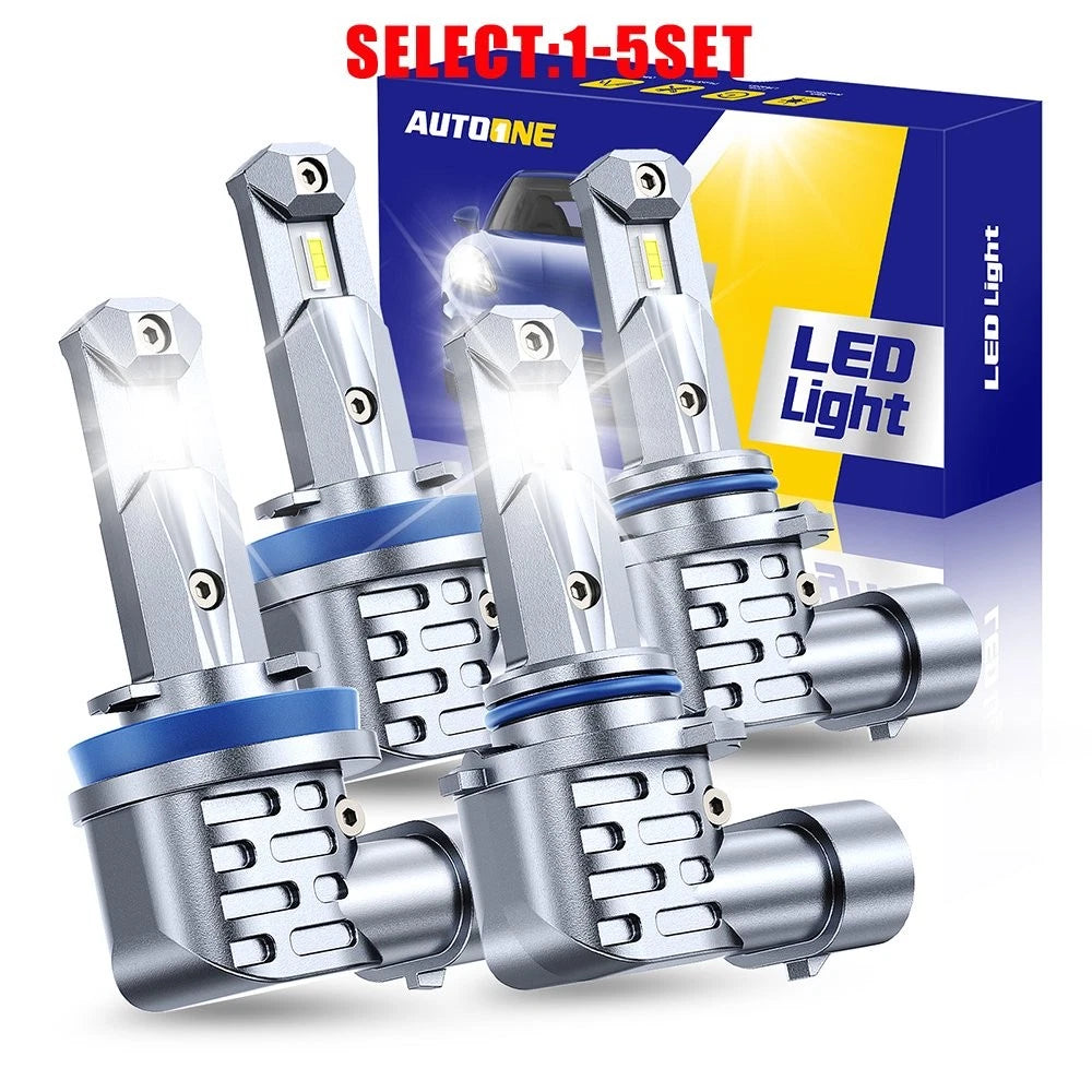 2X 9005 H11 LED Headlight Bulbs for Autoone (4-20X)
