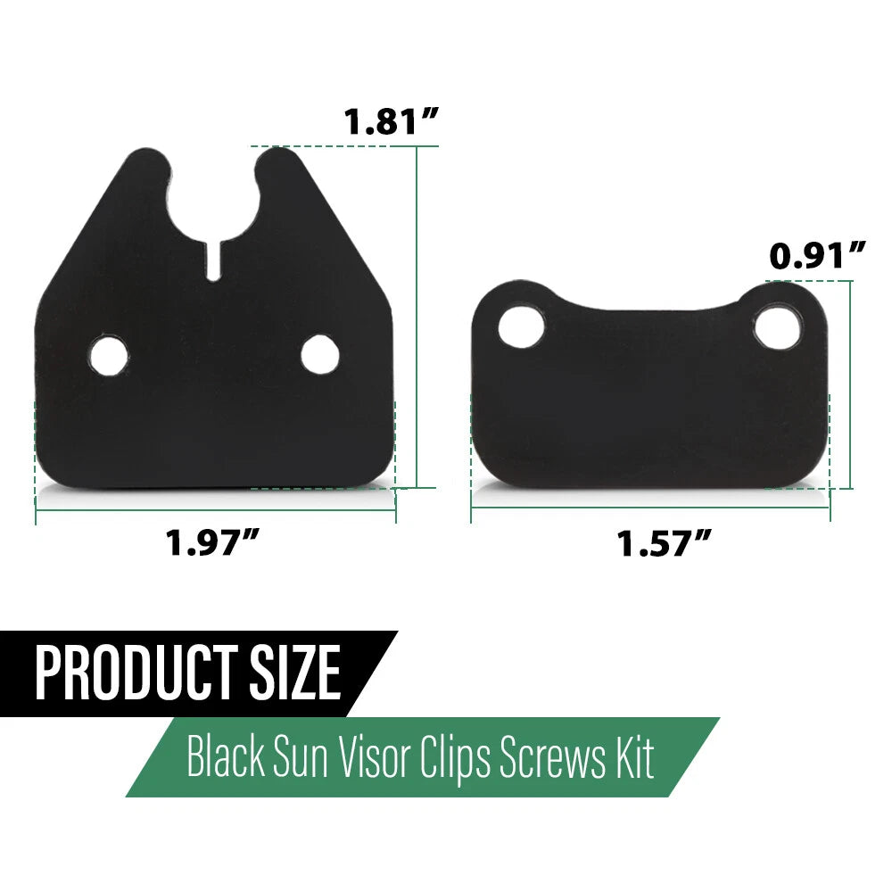 Set of 4 Sun Visor Clips for Dodge Ram 1500 (2019–Present)