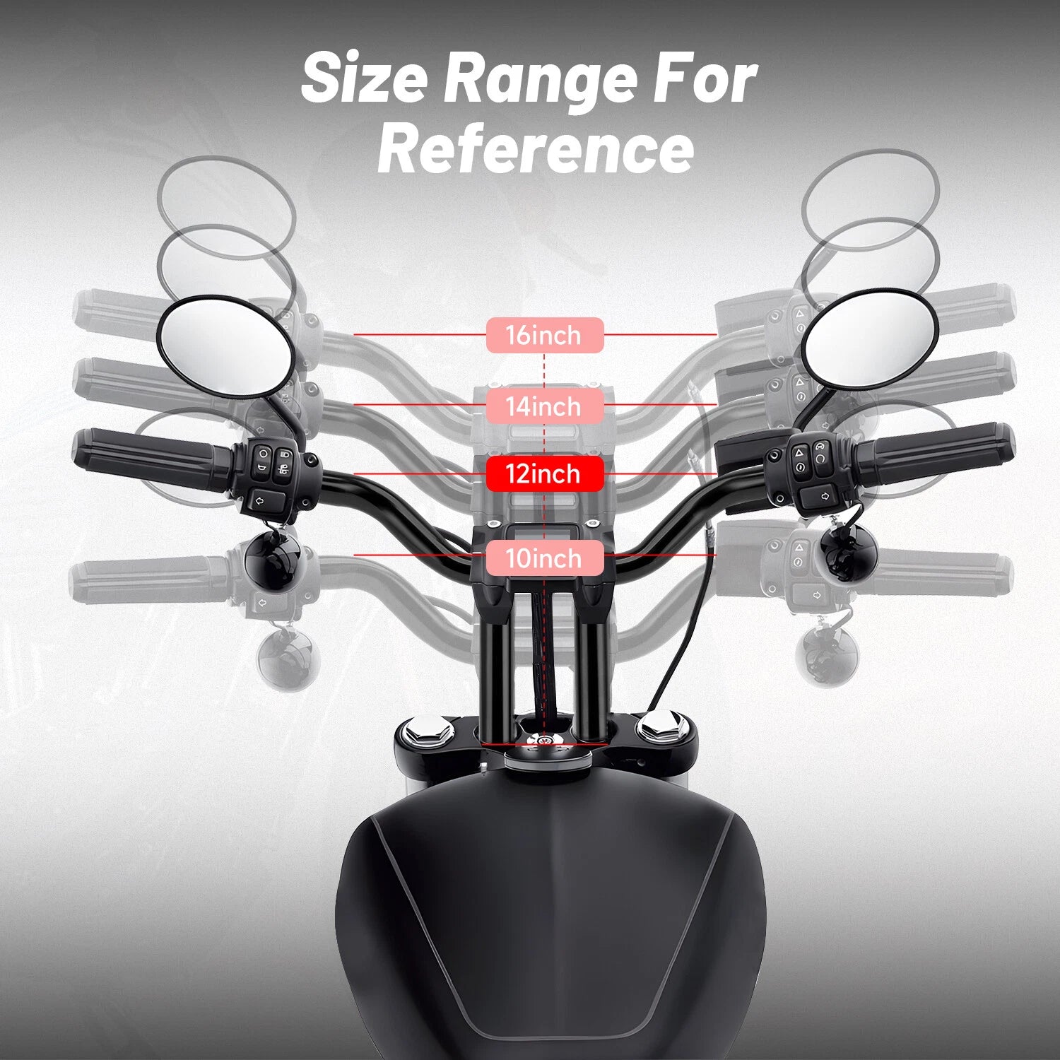 12 Inch MX T Bars Handlebar for Harley Softail Dyna Sportster Touring (Fits 2000–2023)