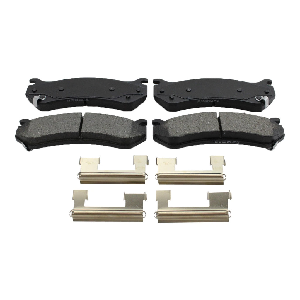 DuraGo Rear Rotors & Bosch Blue Brake Pads Kit for Sierra Silverado 1500 (2014–2019)