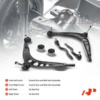 Set of 4 Front Lower Control Arms & Tie Rod Ends for BMW E36 (1990–1999)
