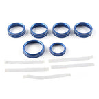 6x Air Conditioner Switch Knob Trim for Ford F150 XLT (2015-2020) Blue