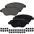 Set of 4 Front Ceramic Brake Pads for Fiat 500 (2012–2019)