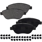 Set of 4 Front Ceramic Brake Pads for Fiat 500 (2012–2019)