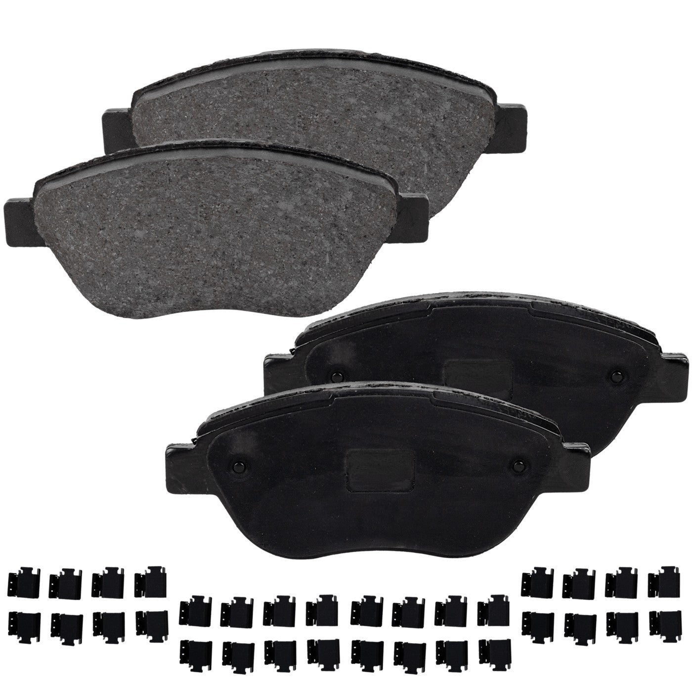 Set of 4 Front Ceramic Brake Pads for Fiat 500 (2012–2019)