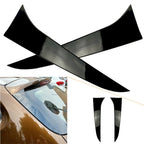 Rear Window Side Spoiler Canard Splitter Trim for BMW X1 E84 (2009–2015) Gloss Black