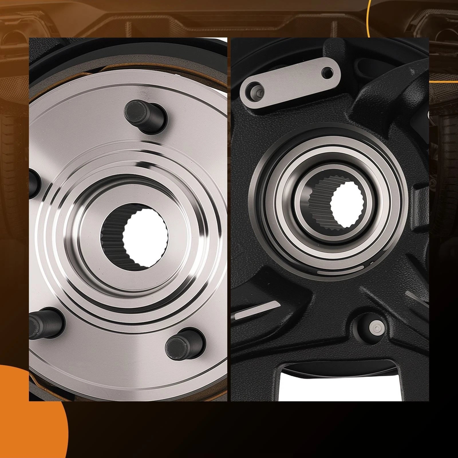 Rear Steering Knuckle & Wheel Hub Bearing Assembly for Explorer Mountaineer (2011–2024)