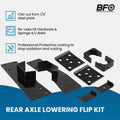 2" / 6" Drop Axle Flip Lowering Kit for Chevy Silverado GMC Sierra 1500 (1999–2006)