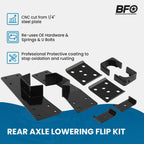 2" / 6" Drop Axle Flip Lowering Kit for Chevy Silverado GMC Sierra 1500 (1999–2006)