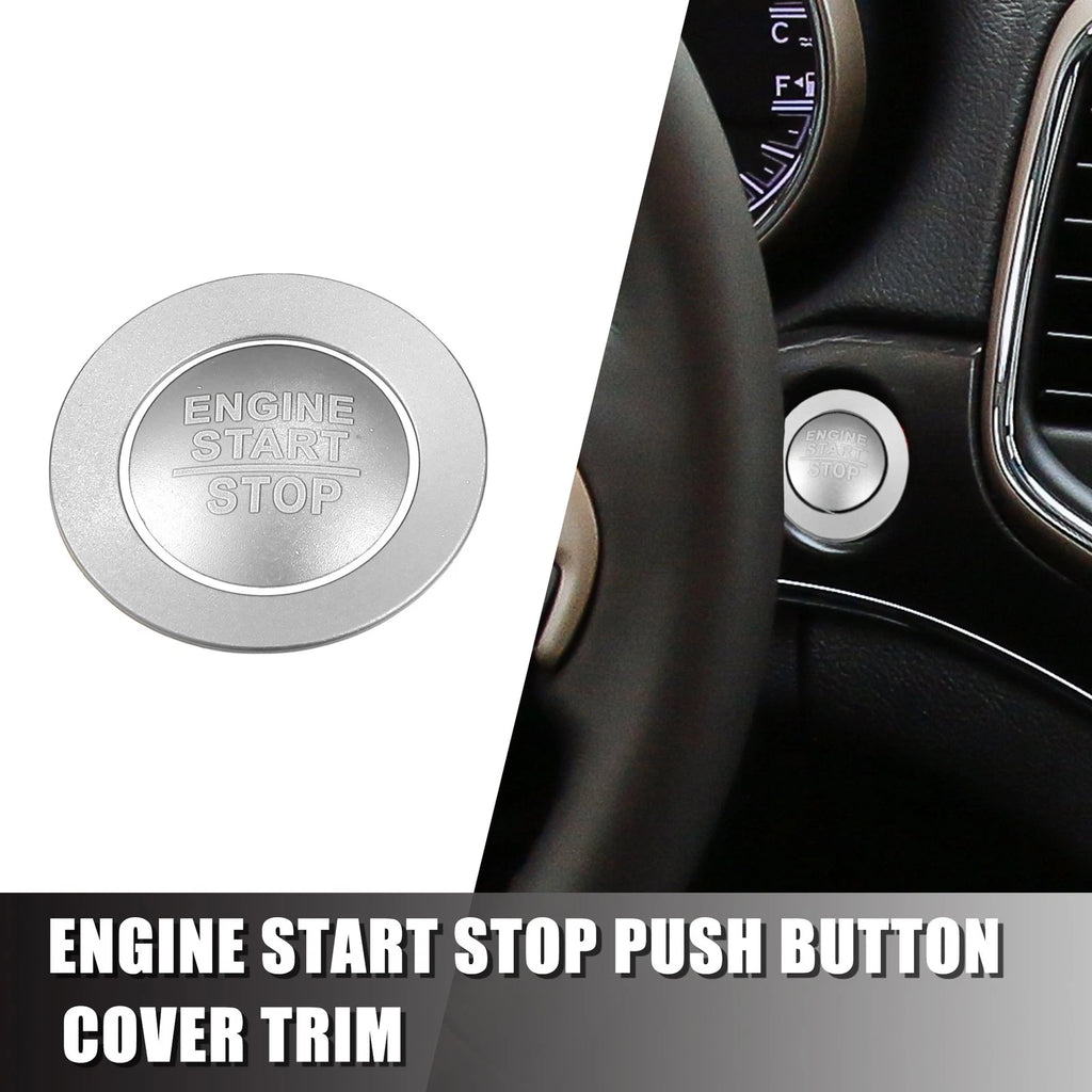 Engine Start Stop Button Cover Kit for Jeep Cherokee, Dodge (2014–2023)