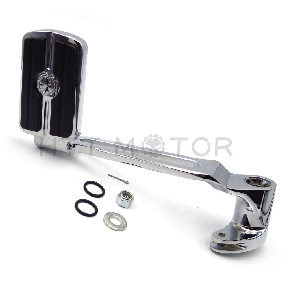Brake Arm Pedal Gear Skull Foot Peg for Harley Touring Trike (2014–2018) Chrome