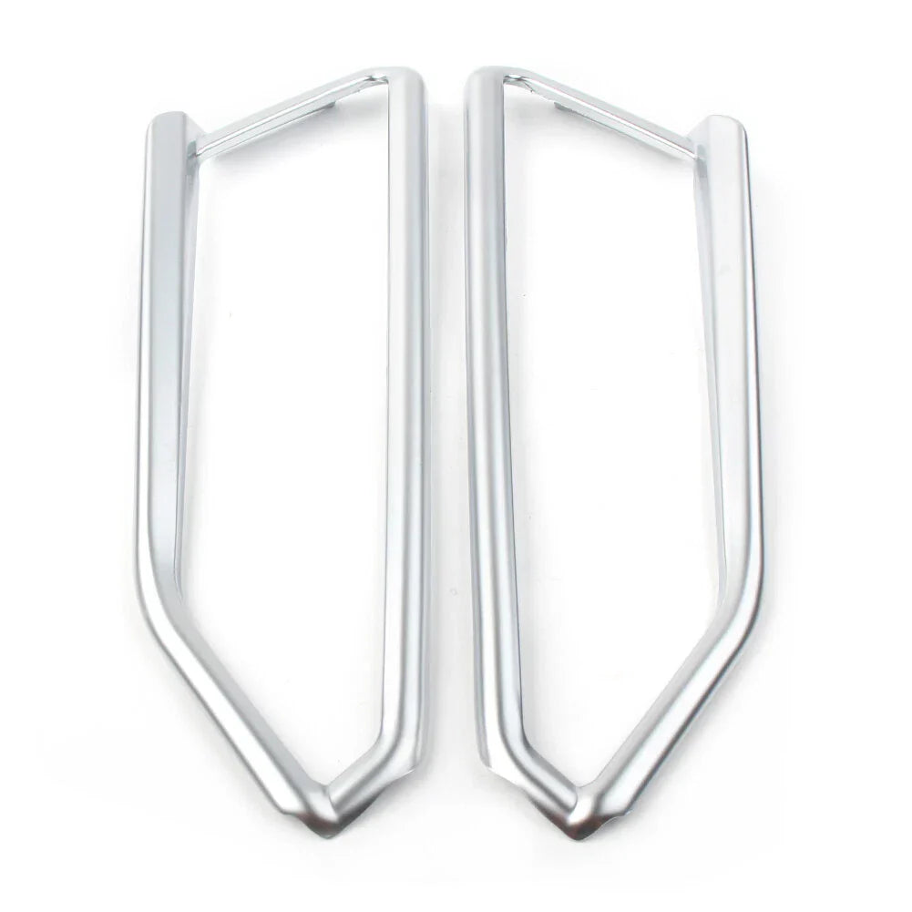 Matte Chrome Front Light Trim Accents for Honda Goldwing GL1800 (2018-2023)