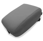 Center Console Lid Armrest Cover for Honda CR-V (2017–2021) Gray PVC Leather