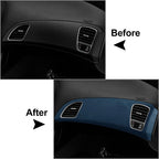 Suede Dashboard Cover Trim for Chevrolet Corvette C7 (2014-2019) Blue