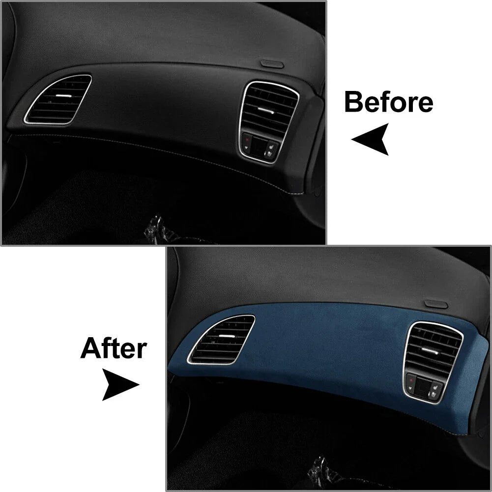 Suede Dashboard Cover Trim for Chevrolet Corvette C7 (2014-2019) Blue