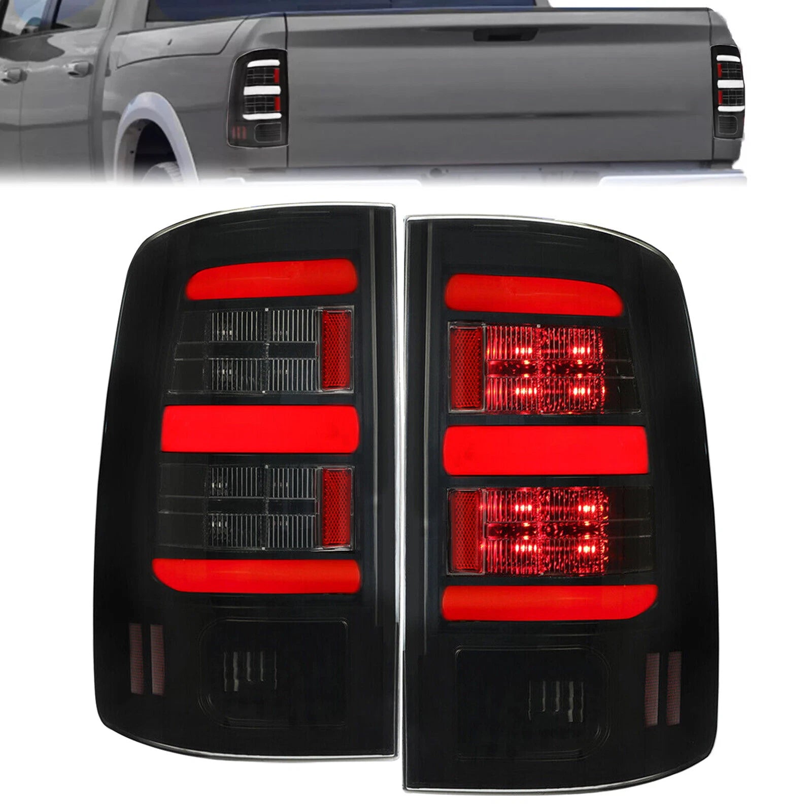 LED Tail Lights for Dodge Ram 1500 2500 3500 (2009–2018)