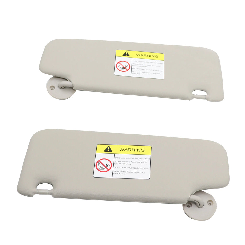 Pair Gray Sun Visors for Chevrolet Spark Sonic (2011–2022) Left+Right