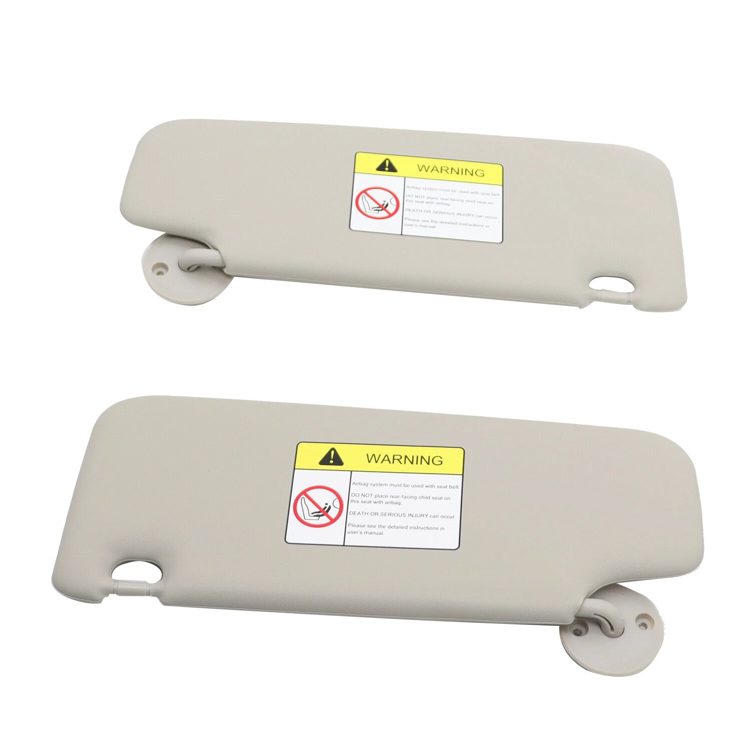 Pair Gray Sun Visors for Chevrolet Spark Sonic (2011–2022) Left+Right