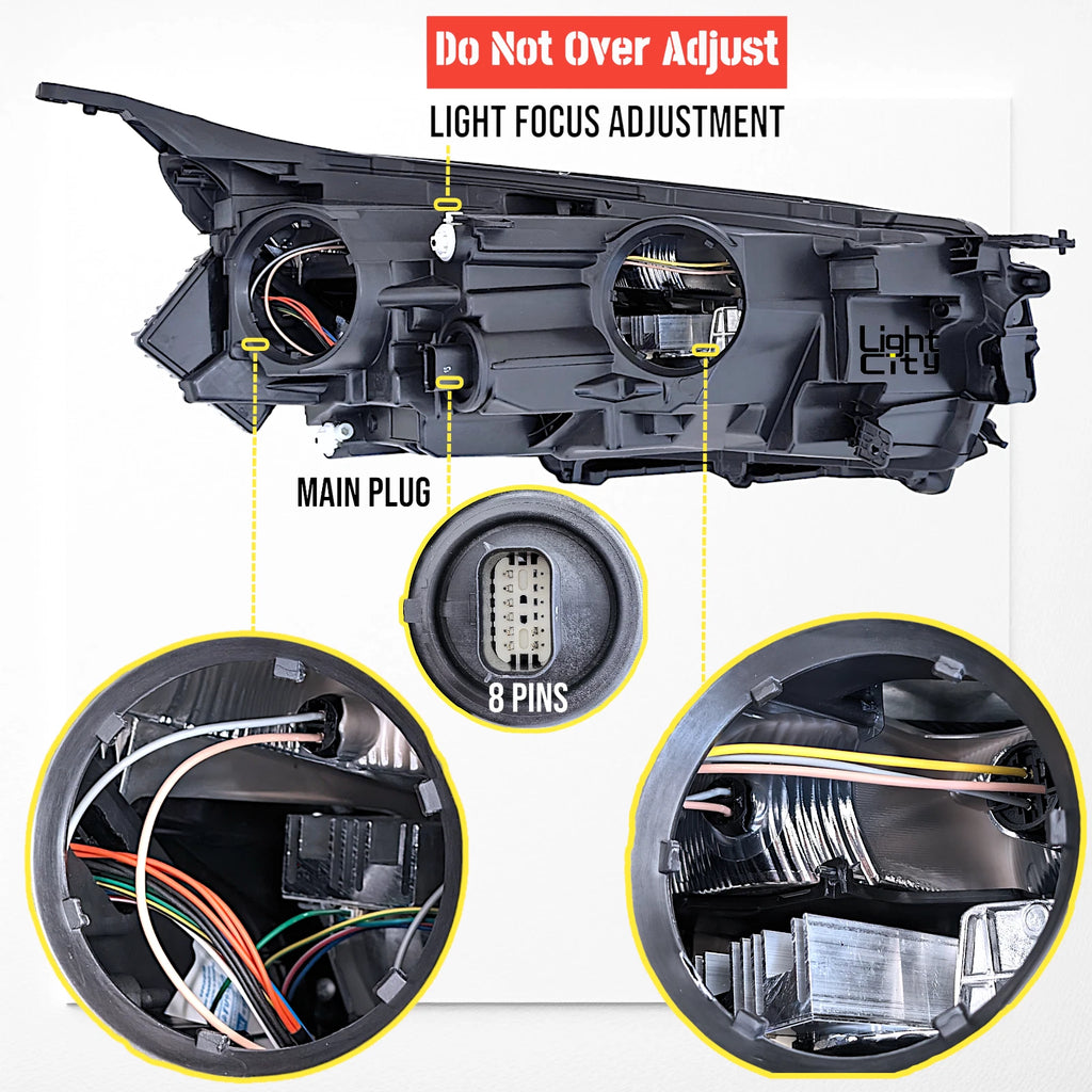LED Headlight for Chevy Equinox LS (2022–2024) - Left, Halogen Signal Module