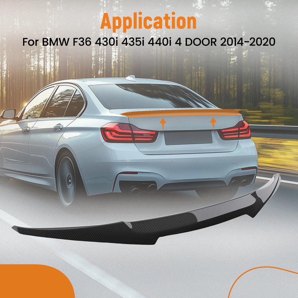 Carbon Fiber Rear Spoiler for BMW F36 430i 435i 440i (2014–2020)