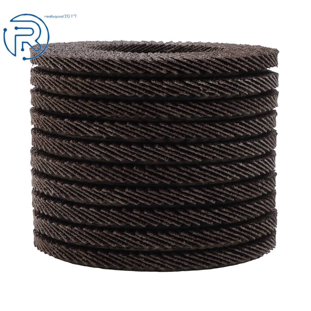 10 Packs Zirconia Flap Discs 4.5"×7/8" 40 Grit Type 27