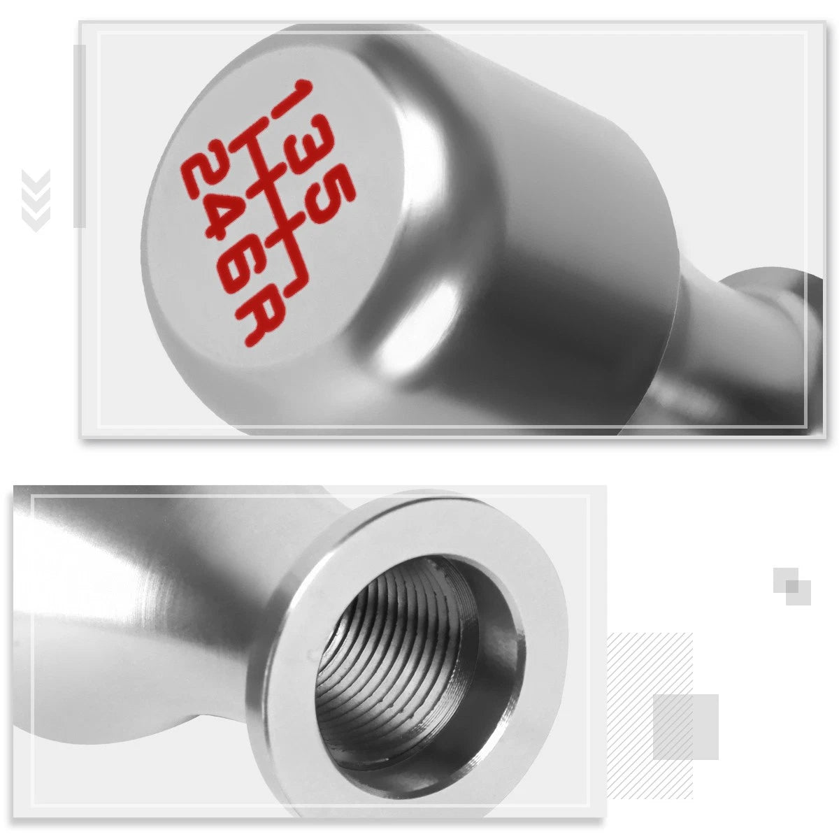 J2 Aluminum 6-Speed Manual Shift Knob for (Universal)