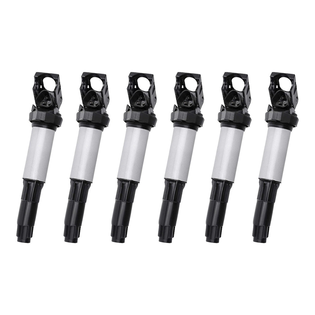 6X Ignition Coil + Spark Plug for BMW E46 E53 E60 E83 E90 (1998–2013) 12131712219