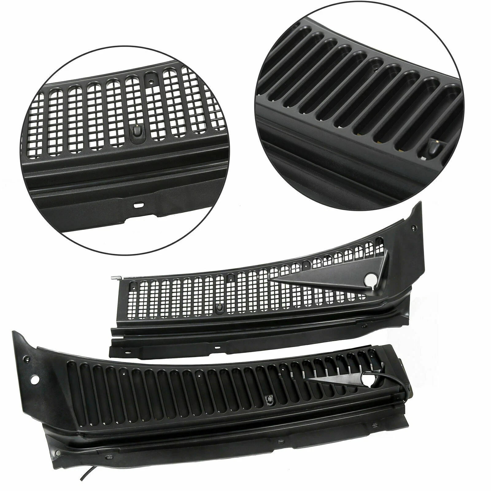 Windshield Wiper Vent Cowl Screen Cover Grille for Ford F250 F350 (1999–2007)