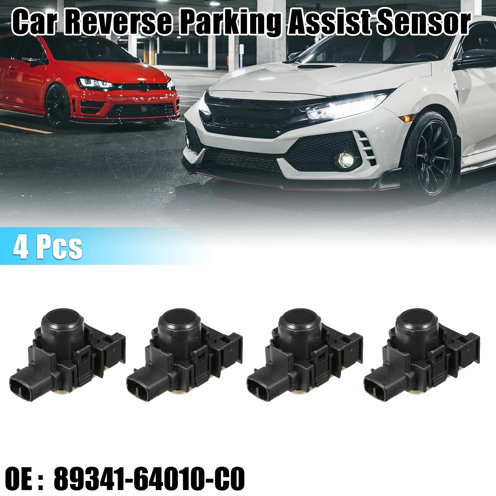Set of 4 Reverse Parking Assist Sensors for Toyota 4Runner (2014–2023) 89341-64010-C0