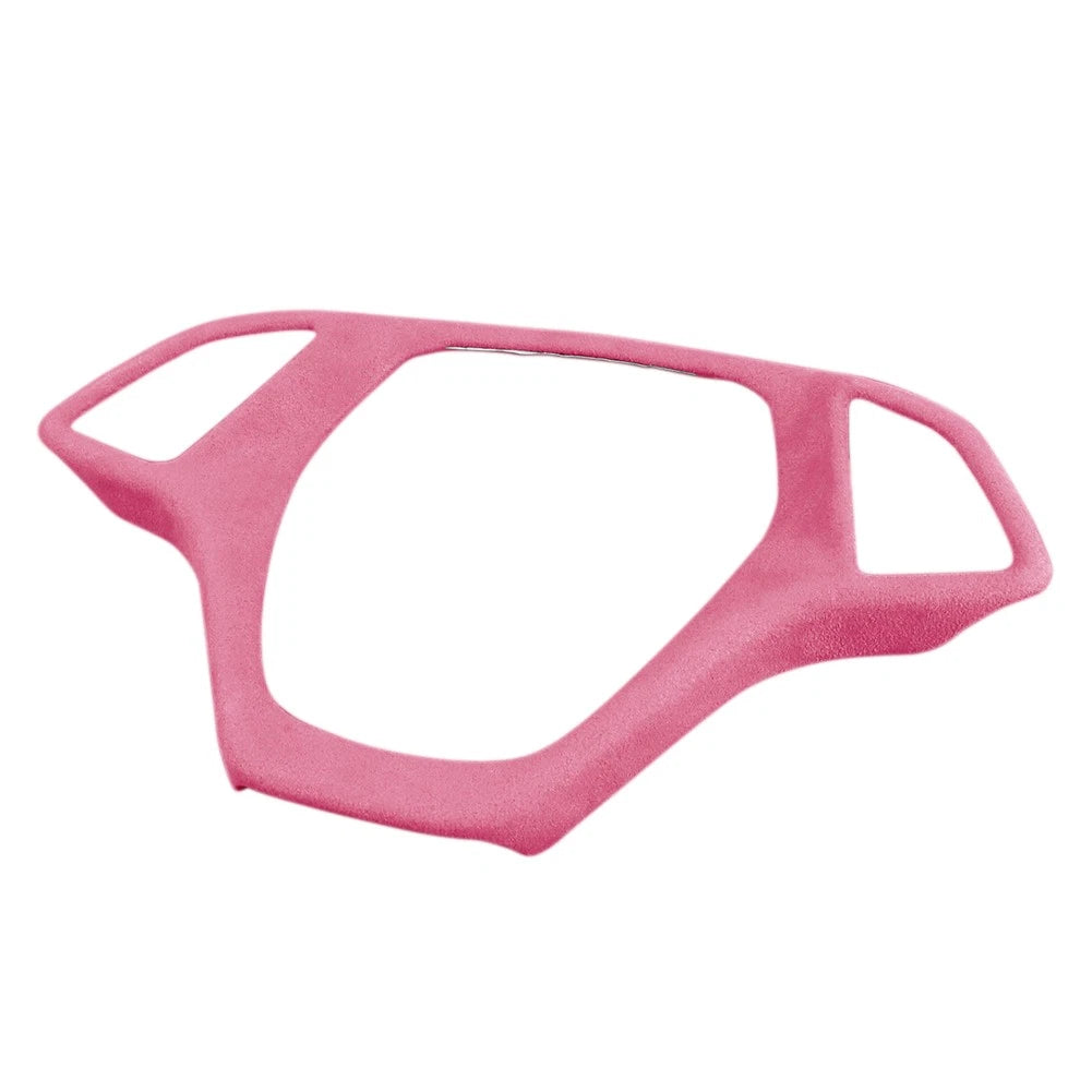 Suede Steering Wheel Cover for Chevrolet Corvette C7 (2014–2019) Pink