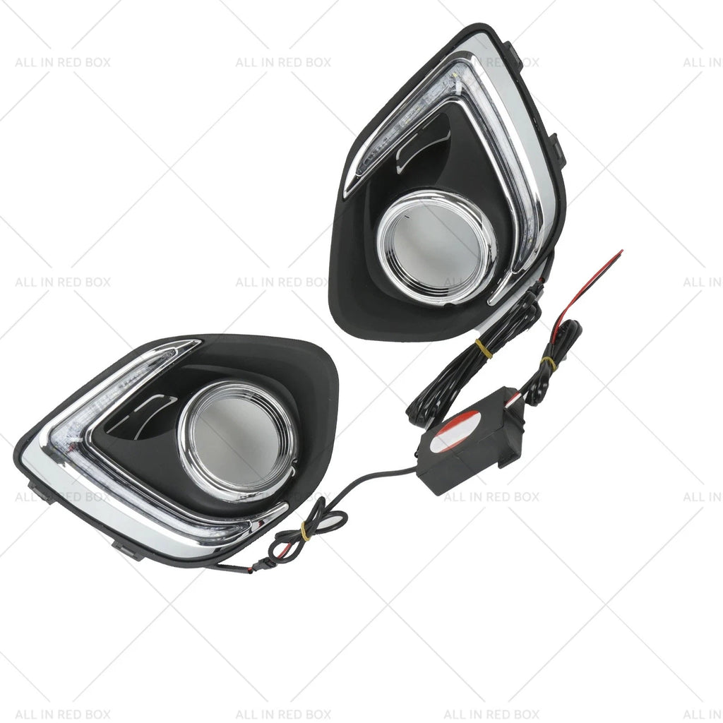 Pair Front Fog Light Lamp LED for Mitsubishi ASX Outlander (2013–2015)