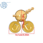 3" Oxygen CGA-540 & Acetylene CGA-200 Welding Regulator Pressure Gauge