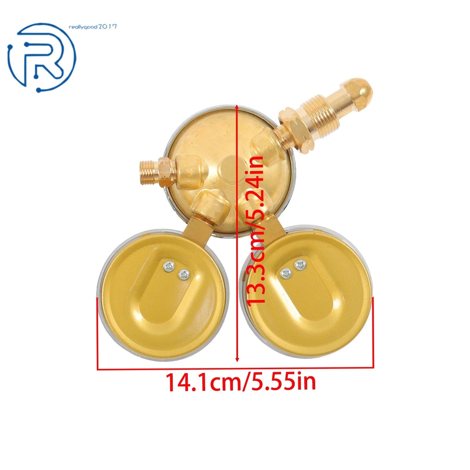 3" Oxygen CGA-540 & Acetylene CGA-200 Welding Regulator Pressure Gauge