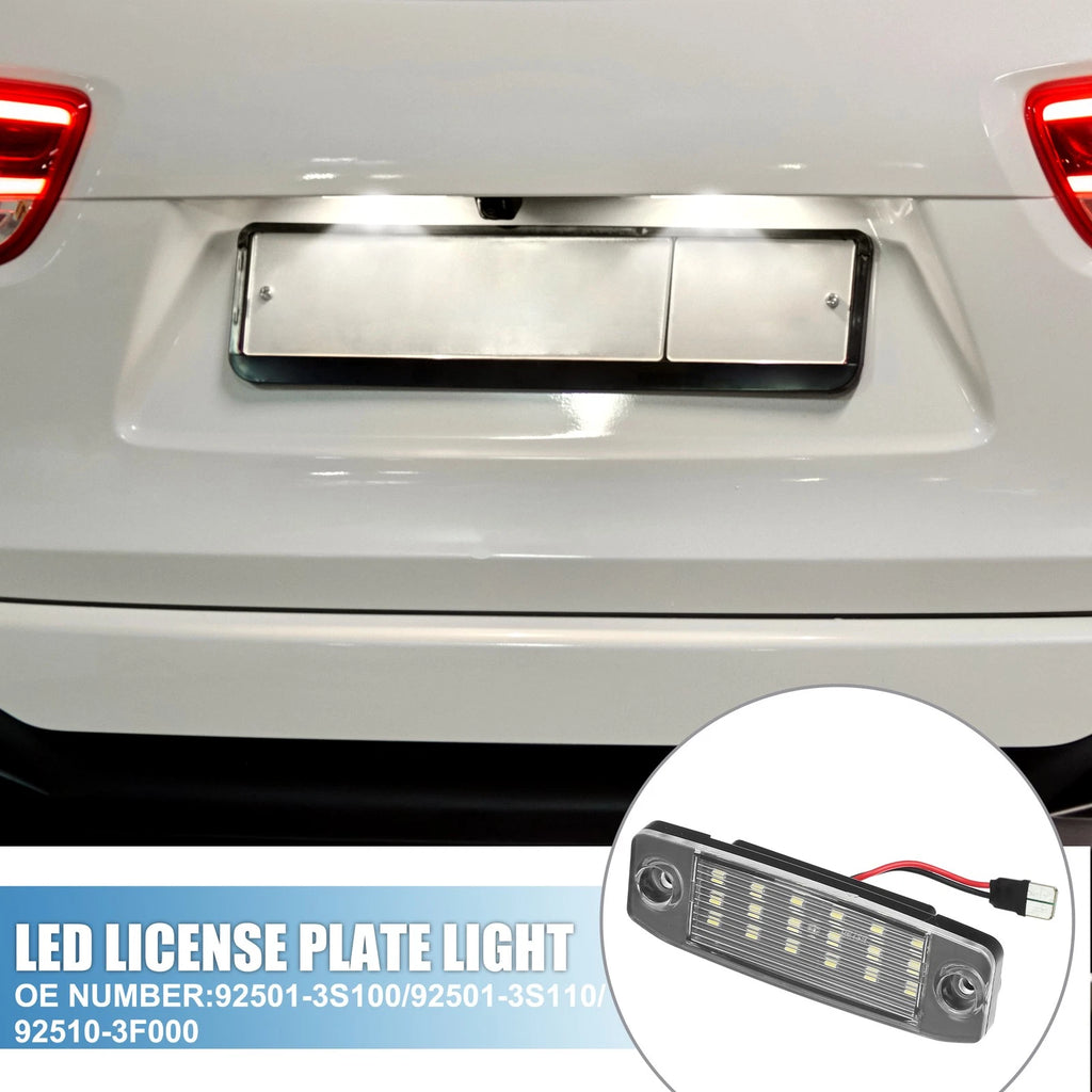 2Pcs LED License Plate Light Assembly No. 92501-3S100 for Hyundai Sonata (2005–2015)