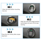 Start Stop Button Cover Sticker Kit for Ford F-150 (2016–2021) Black