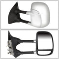 Chrome Powered Telescoping Towing Mirror + Heat for Ford F250-F500 (1999–2007)