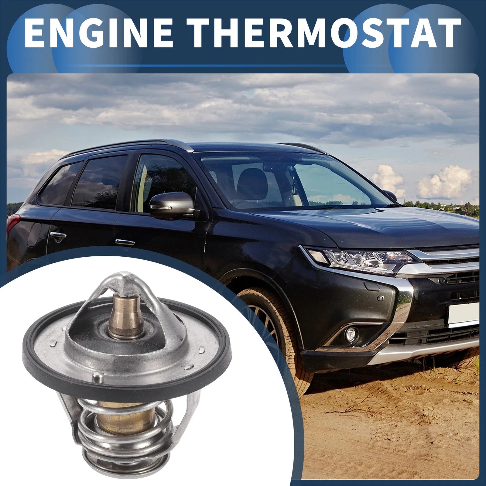 Engine Coolant Thermostat for Mitsubishi Outlander 3.0L (2007–2019) No.MD174233