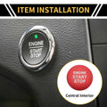 Engine Start Stop Button Switch Knob Cover for Toyota Tacoma (2016–2023) Red