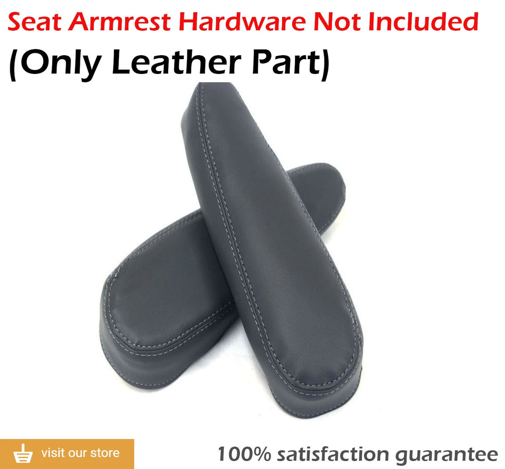 Front Seat Armrest Cover for Hummer H2 (2003–2006) Gray PVC Leather