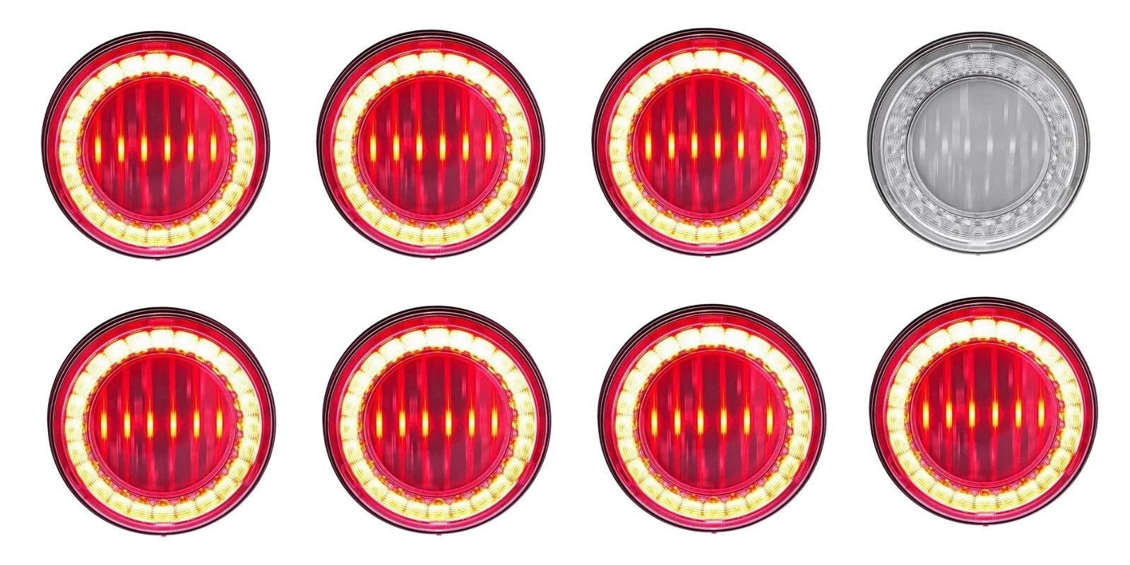 4 Inch Round LED Stoplight Replacement for Toyota Hilux (2005–2015)