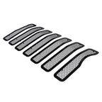 Stainless Black Mesh Grille Insert for Jeep Wrangler JL (2018–2024)