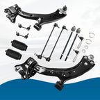 12x Control Arm Suspension Kit w/ Ball Joints Tie Rod for Honda CR-V (2007–2011)