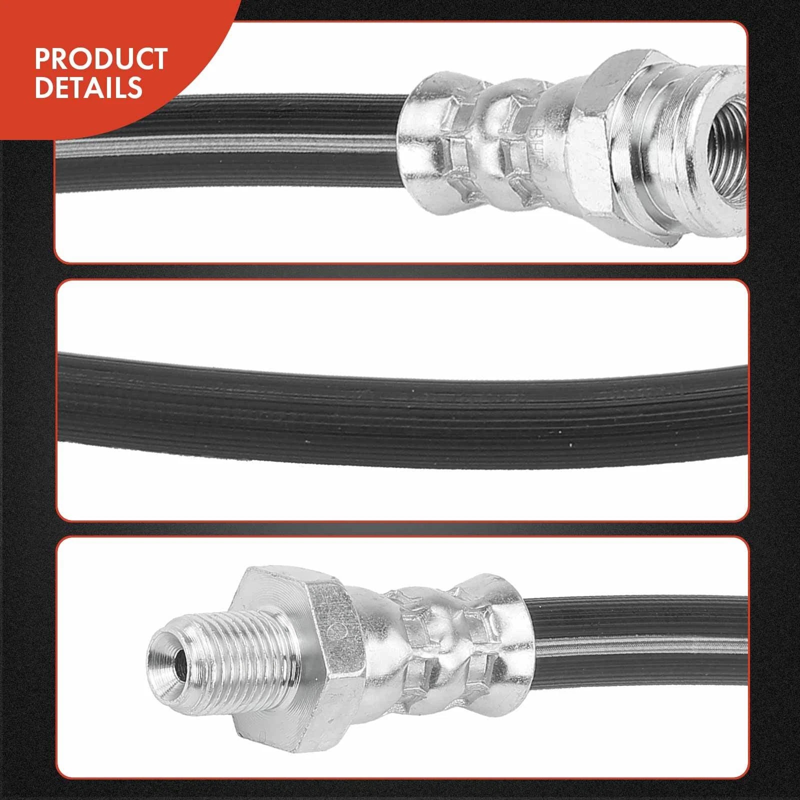 2X Rear Outer Brake Hydraulic Hose for Nissan Xterra (2005–2015)