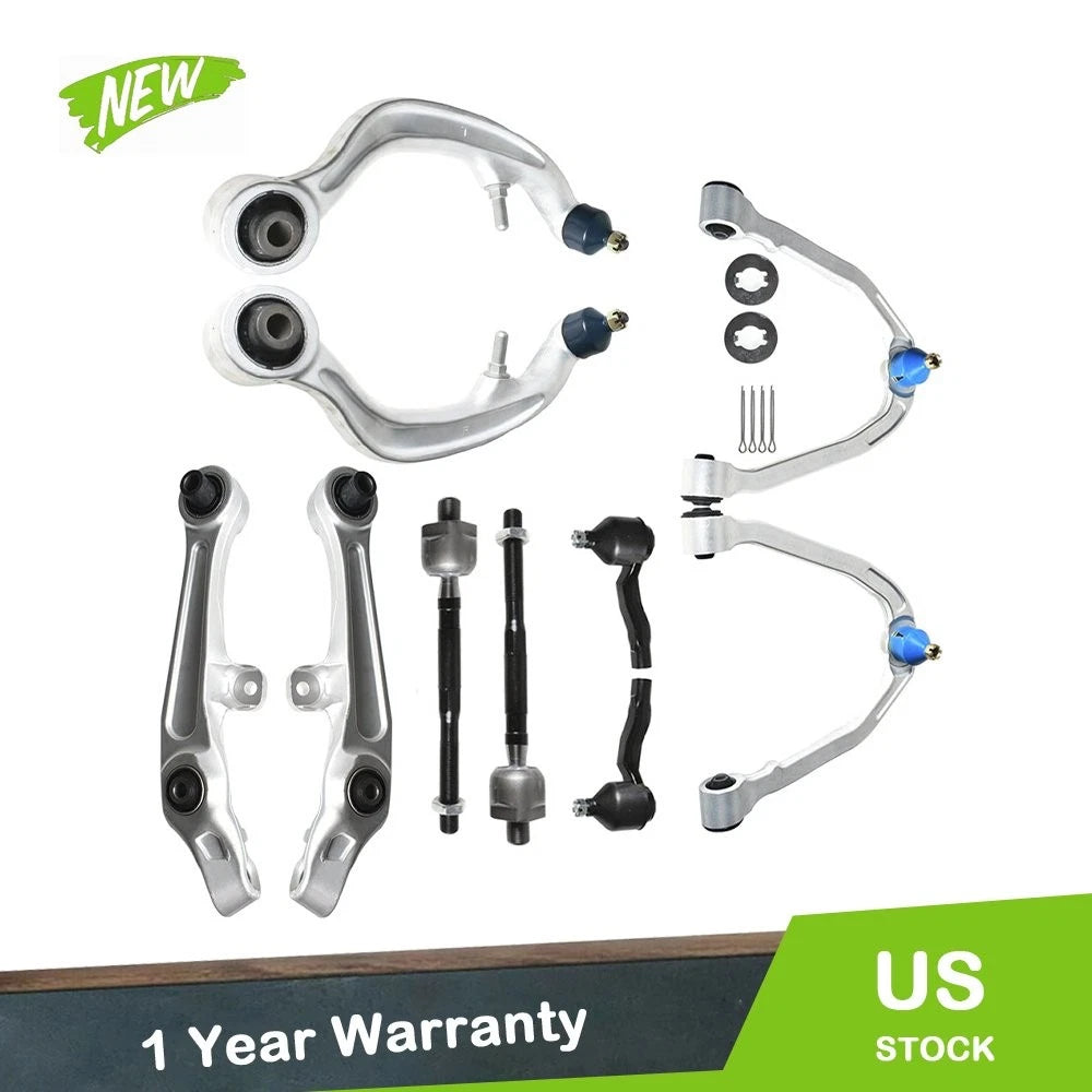 Set of 10 Front Control Arms and Tie Rods for Infiniti G35 (2003–2007)