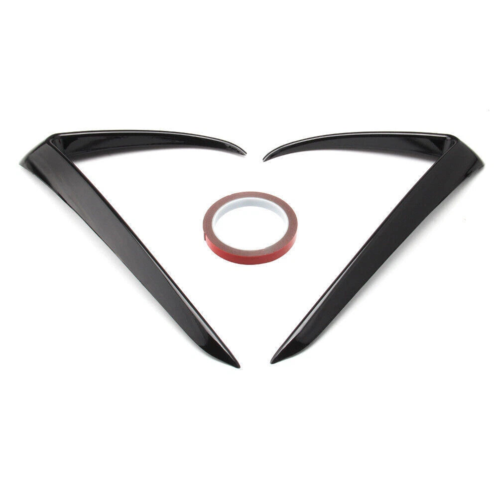 Gloss Black Front Fog Light Eyebrow Cover Trim for Tesla Model 3 (2017–2023) U8