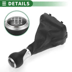 6 Speed Gear Shift Knob with Cover for Audi A3 8P (2003–2013) Matte Black