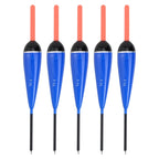 Set of 5 Balsa Wood Float Bobbers for Fishing Accessories