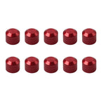 10 x Engine Cover Bolts Screw Caps CNC Red for Harley Twin Cam Electra Glide Dyna